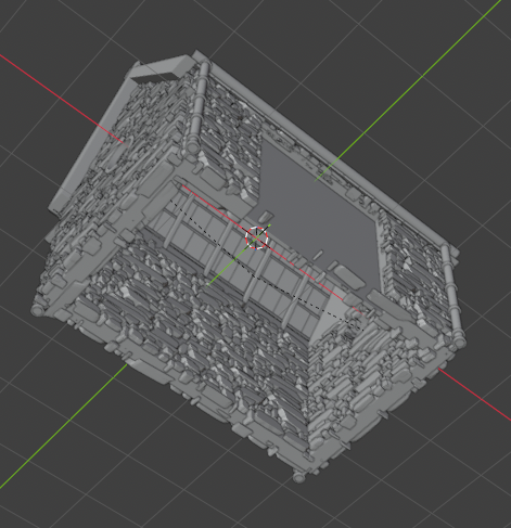 Fully clad and tiled Project Pigsty building model
